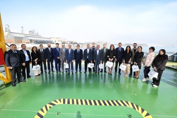 Employees responsible for communications in state institutions transferred to the management of the Ministry of Digital Development and Transport (MDDT) and the Azerbaijan Transport and Communication Holding (AZCON) visited the ship-museum